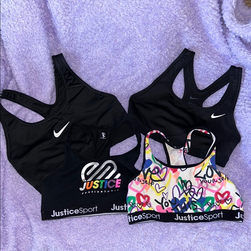 Nike Black Sports Bras Duo